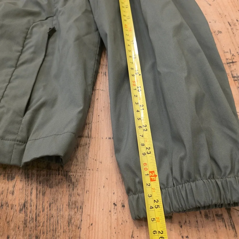 CARDINAL OF CANADA L Olive Wool Silk Zip Jacket Quiet Luxury Normcore Minimalist
